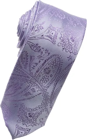 Lavender Paisley Tone on Tone Necktie