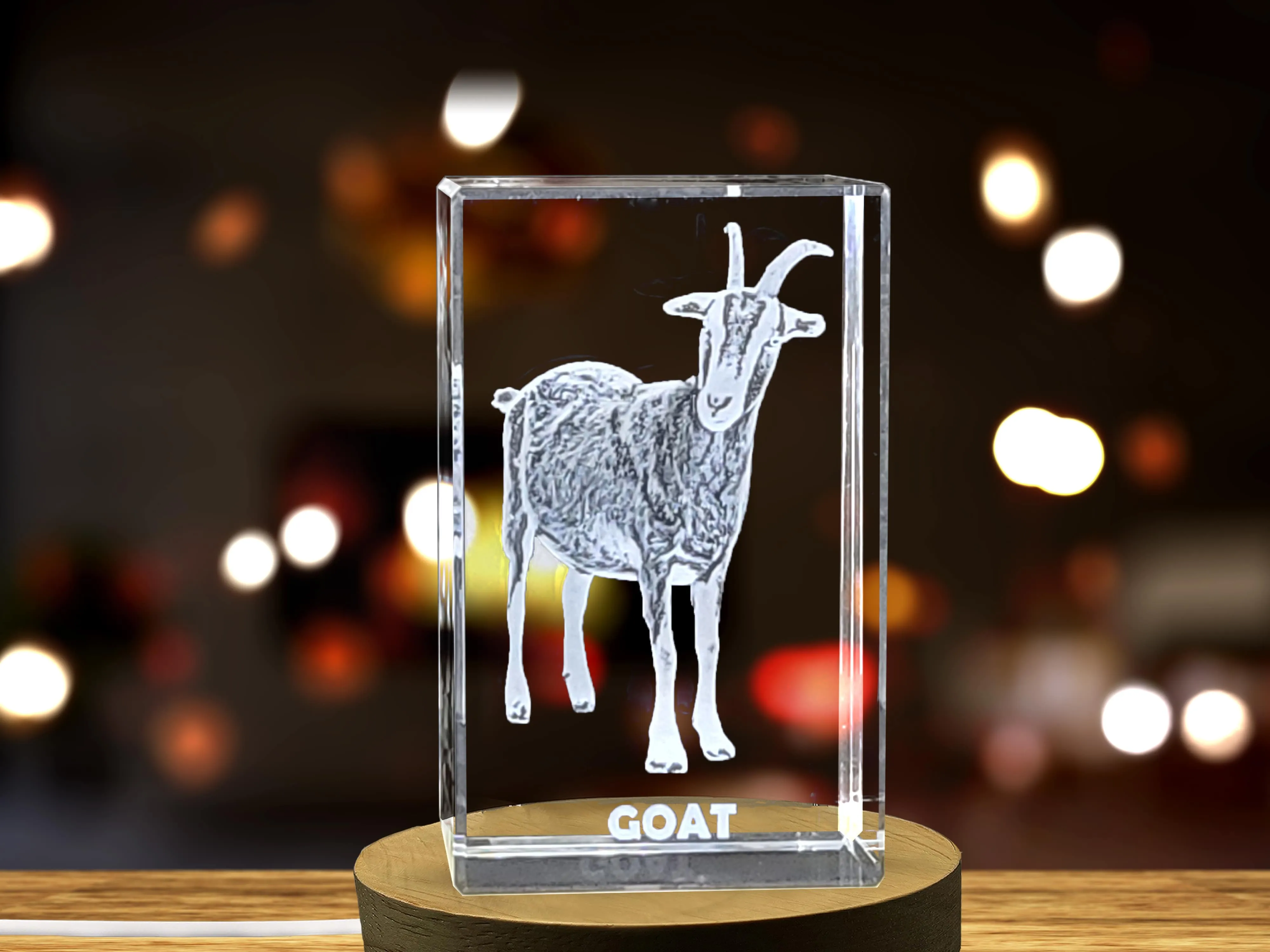 Lively Goat Crystal Carvings | Exquisite Gems Etched with Playful Caprines