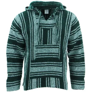 Mexican Baja Jerga Hoody - Green