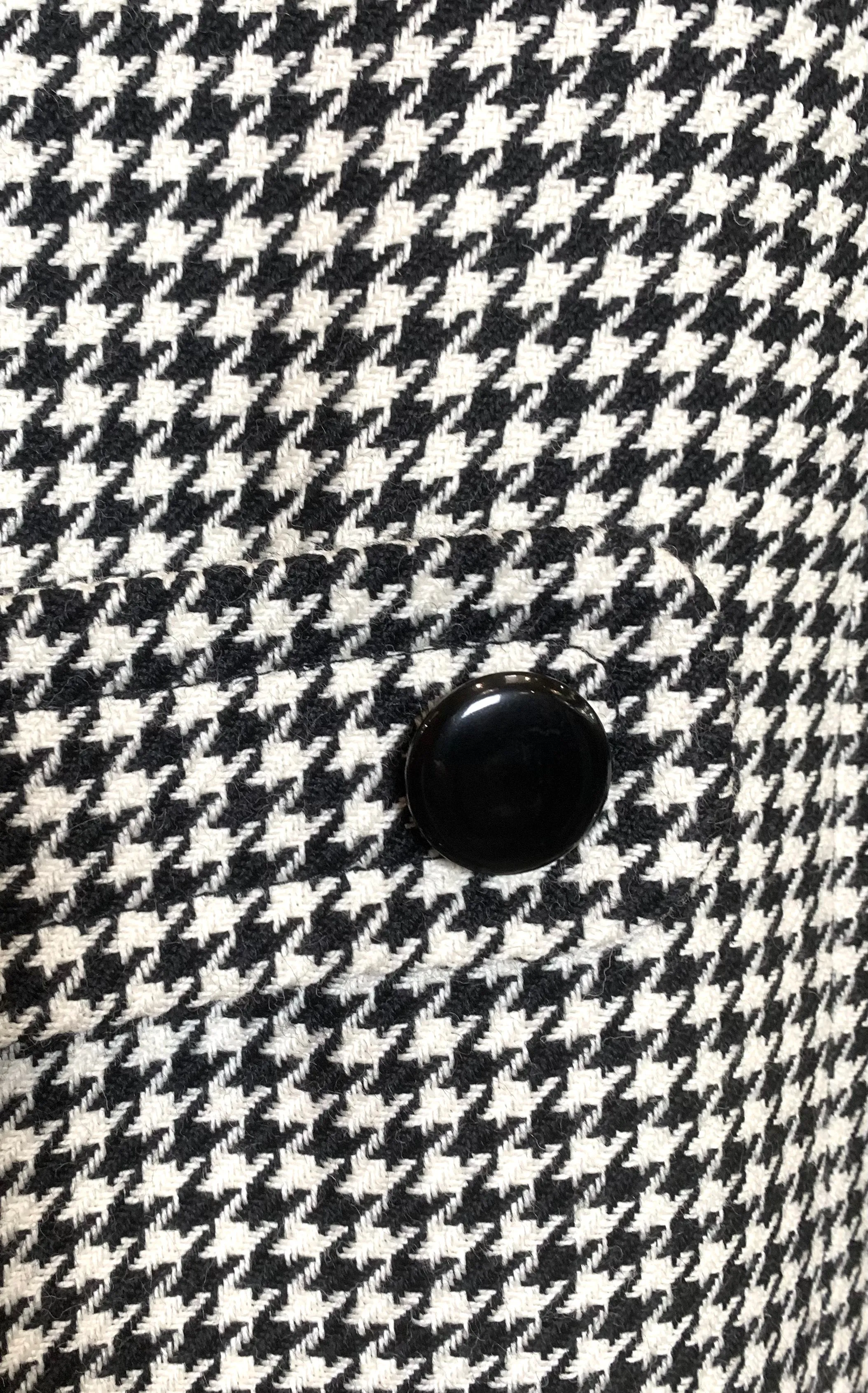 Pierre Cardin Haute Couture 1980s Houndstooth Coat