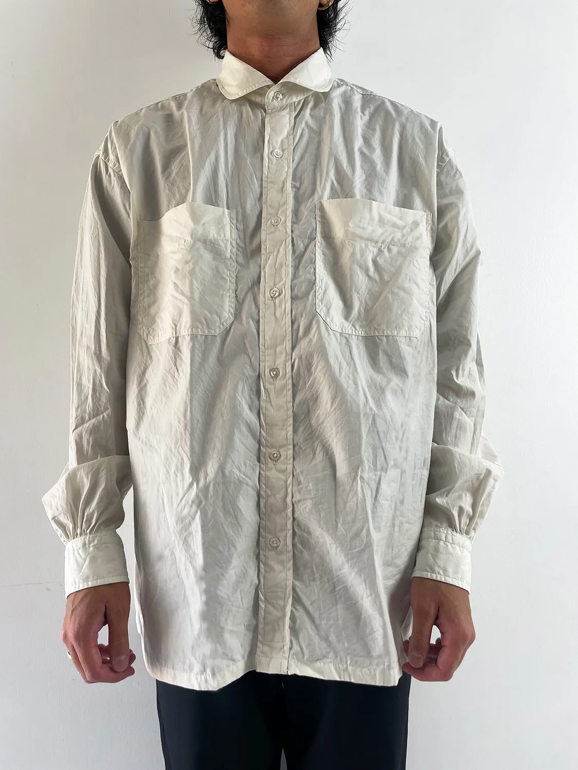 Porter Classic SWISS COTTON WIDE POCKET SHIRT (ALUMO FABRIC 160/3)