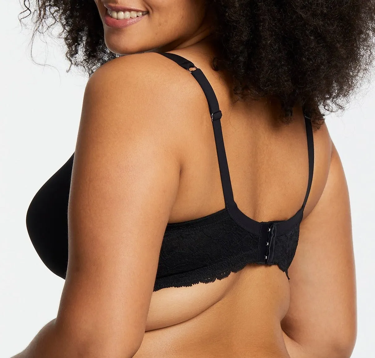 Pure Plus Full Coverage T-Shirt Bra In Black - Montelle