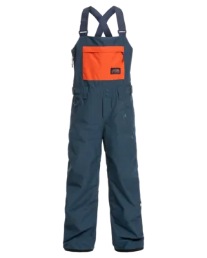 Quiksilver Mash Up Youth Snow Bib - Insignia Blue - 2023