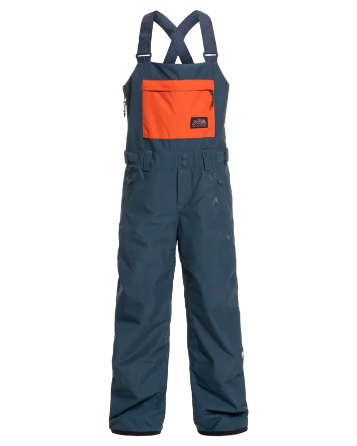 Quiksilver Mash Up Youth Snow Bib - Insignia Blue - 2023