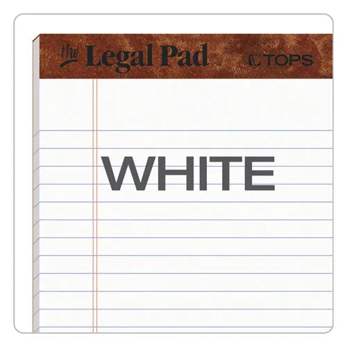 "the Legal Pad" Perforated Pads, Narrow Rule, 5 X 8, White, 50 Sheets, Dozen