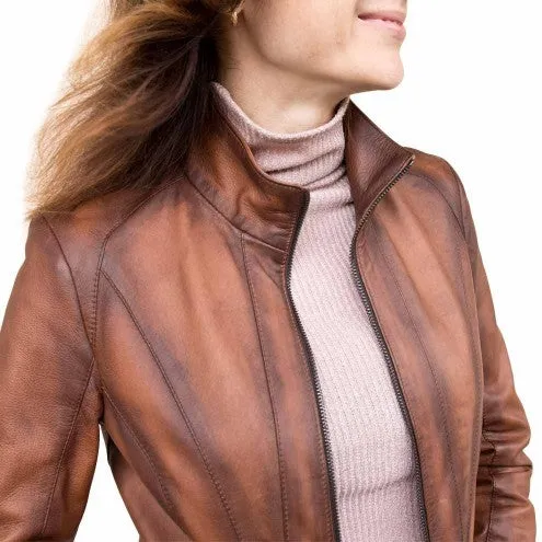 Racer Moto Jacket Women's Biker Leather Jacket