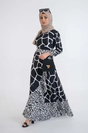 Sarong Leo pard dress