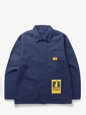 Service Works Canvas Coverall Jacket in Navy