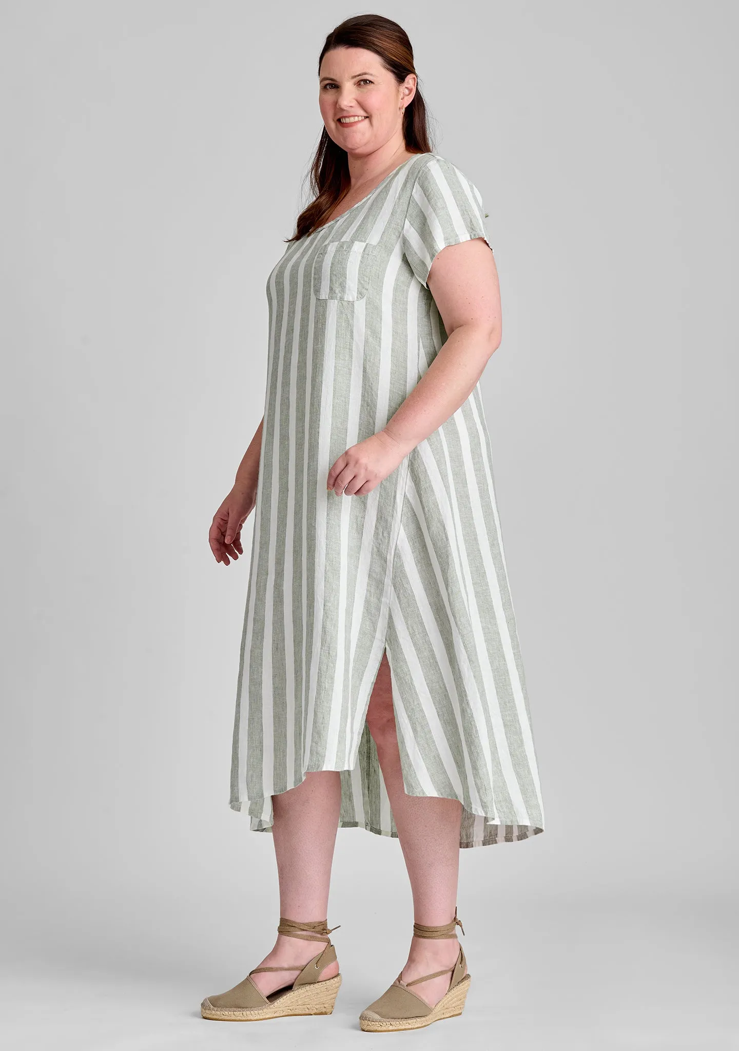 Stretched Top - Linen Shift Dress