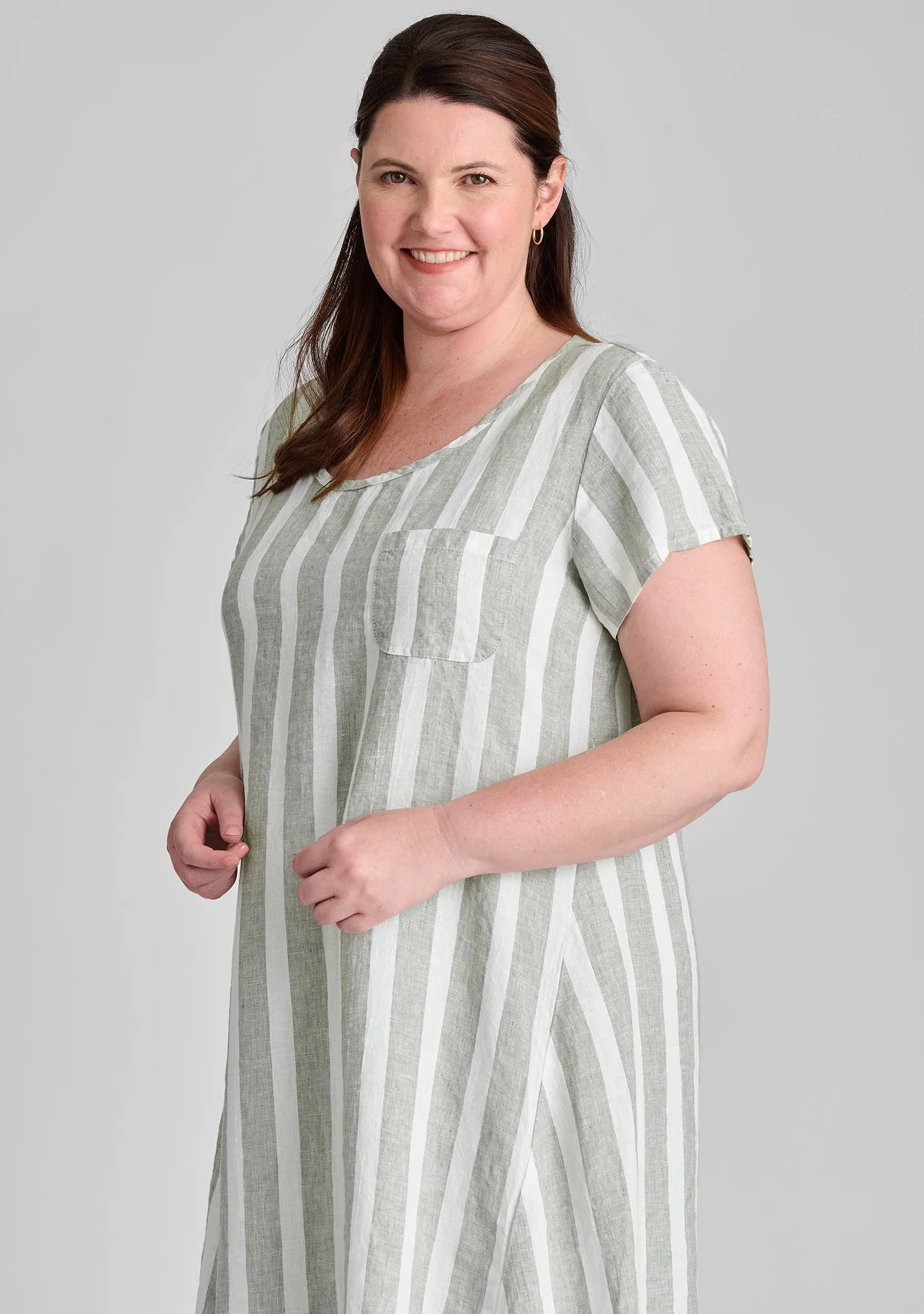 Stretched Top - Linen Shift Dress