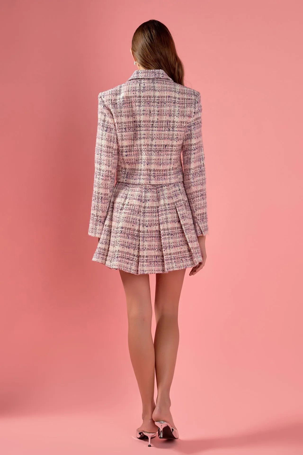 Tweed Cropped Blazer