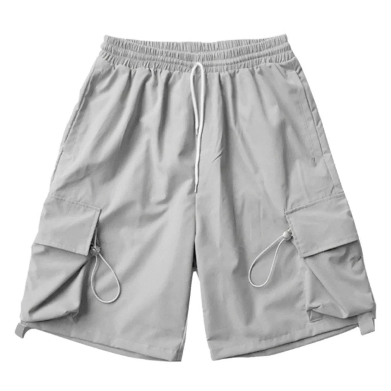 WLS Retro Solid Color Straight Cargo Shorts