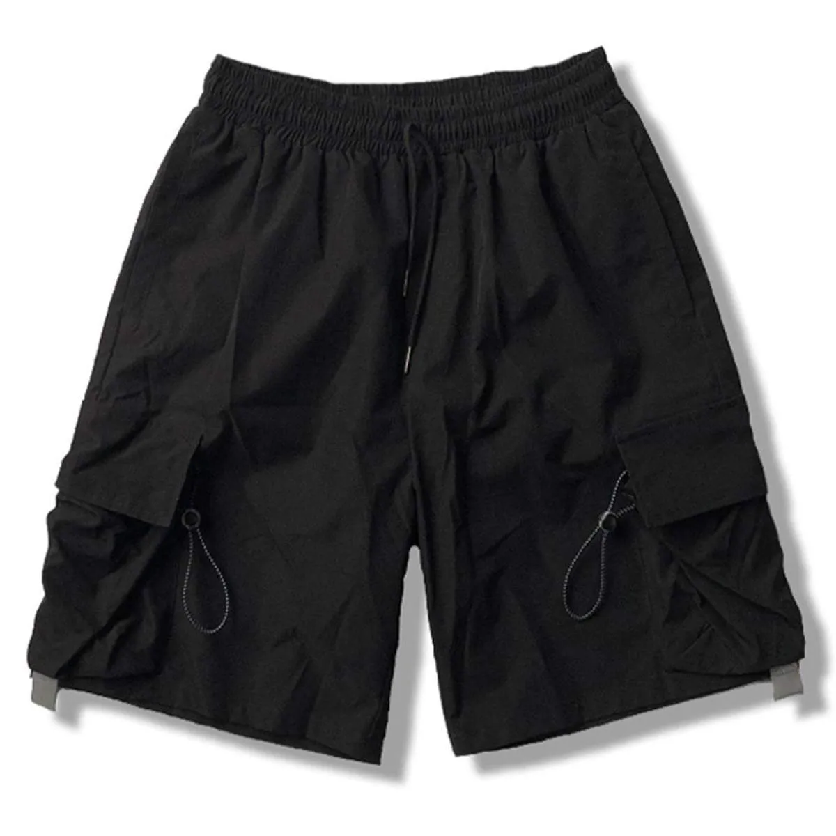 WLS Retro Solid Color Straight Cargo Shorts