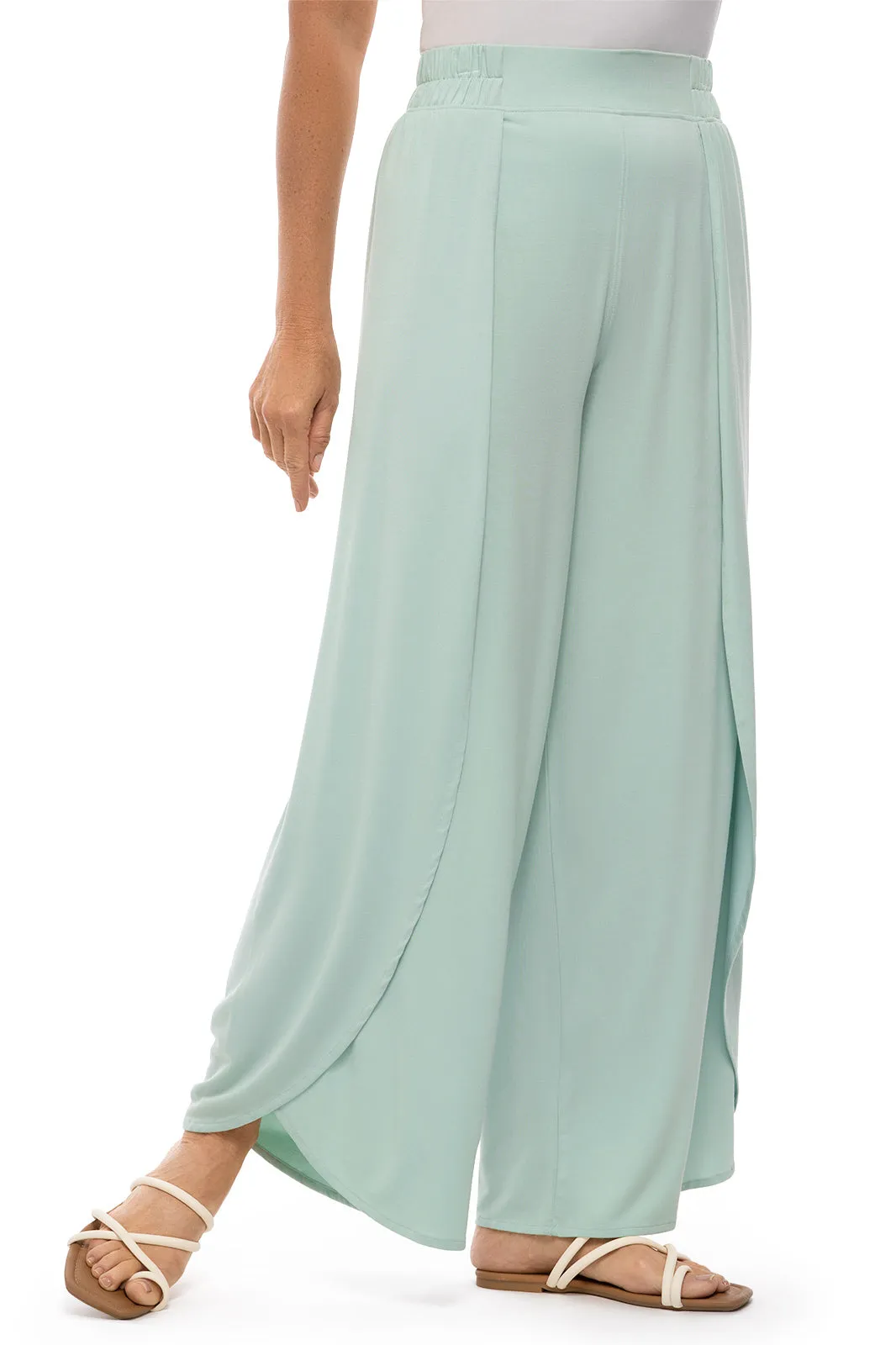 Women's Lynsu Wide Leg Pants | Misty Aqua