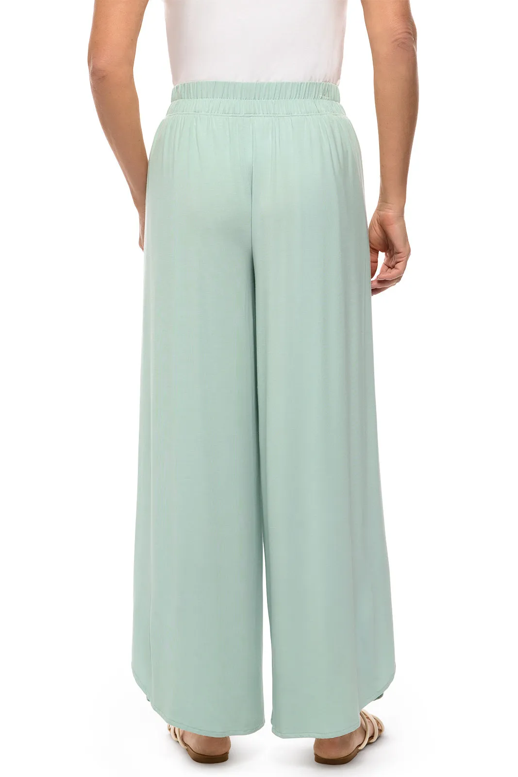 Women's Lynsu Wide Leg Pants | Misty Aqua